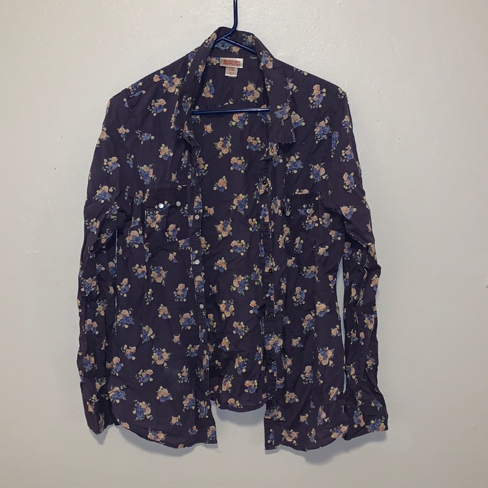 Mossimo Supply Co. Floral Button Down Shirt